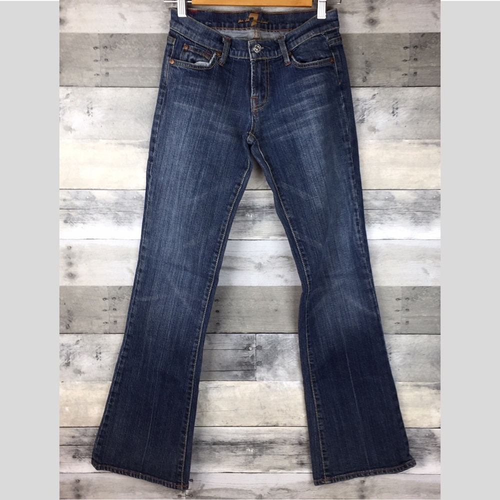 7 For All Mankind Bootcut Jeans Crystal Pockets